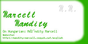 marcell mandity business card